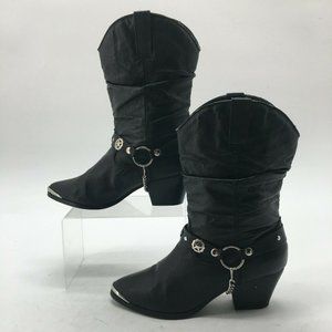 Dingo Women 8M Slouch Harness Western Cowboy Boot